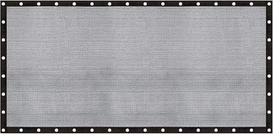 Cool Area 60-70% Sun Shade Cloth Mesh Tarp with Grommets 12x24FT Patio Screen Mesh for Canopy Garden Porch Greenhouse Pools Dump Truck Dog Kennel Black