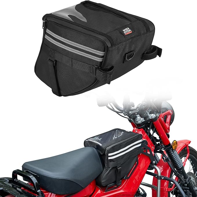 KEMIMOTO Center Bag Compatible with CT125 Trail 125 Hunter Cub 2021 2022 2023 2024 2025 2026 Rack Bag Center Luggage Pouch Storage Bag 10L