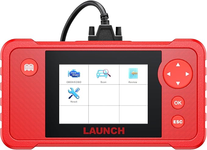 LAUNCH Creader VII+ V2.0 OBD2 Scanner Diagnostic Scan Tool, 2026 New Automotive Check ABS SRS Transmission and Engine Code Reader, 3 Reset Oil Service/Throttle Relearn/SAS Reset, Free Update