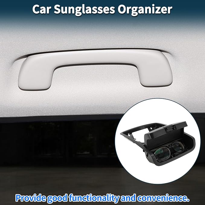 Car Sunglasses Case for Volkswagen Jetta/for Vento MK6 2011-2014 Eyeglasses Holder Storage Box ABS Black 1 Pc