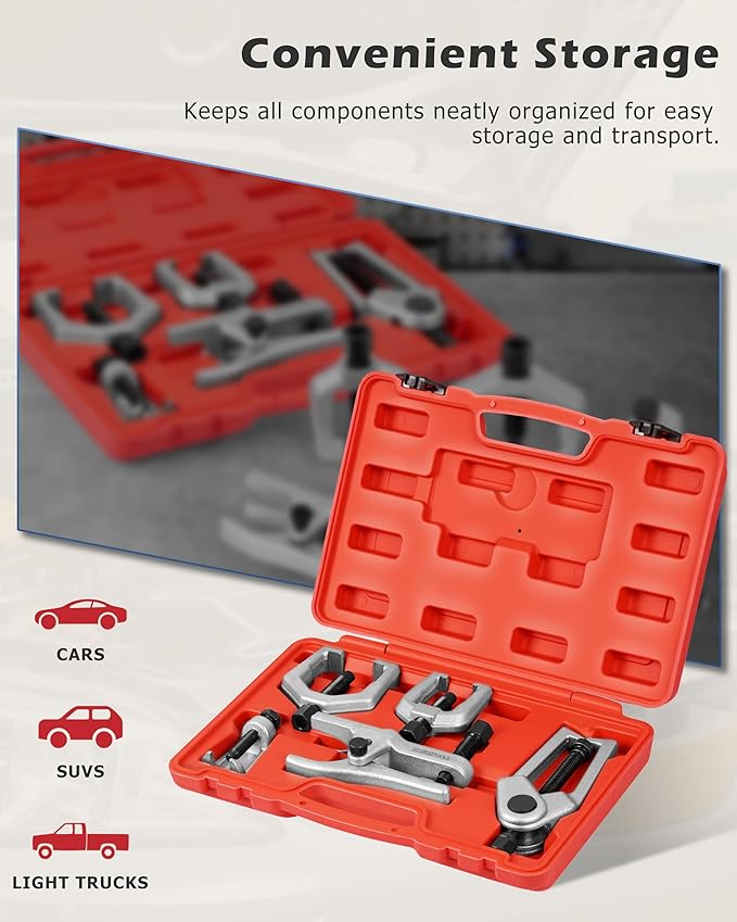 DAYUAN 13 Pc Alternator Freewheel Pulley Car Garage Tool Kit Bundle with 5pcs Professional Front End Service Tool Kit