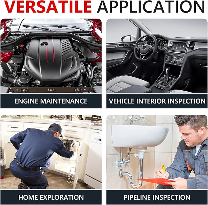 LAUNCH X-431 VSP-100 Endoscope Work with X-431 Tablet 5.5mm Ultra-Thin Digital HD USB Video Inspection Camera Multi-Angle Imaging One-Click Snapshot IP67 Waterproof Borescope Videoscope