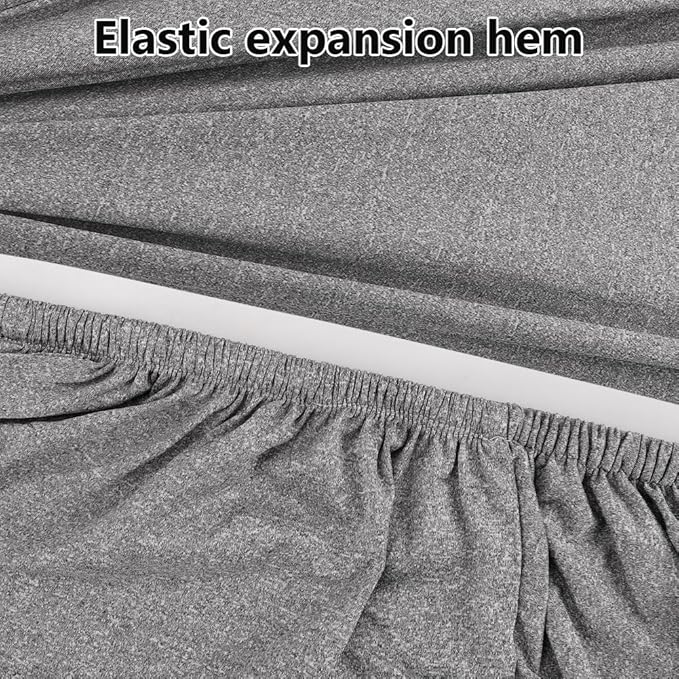 Indoor Motorcycle Cover Universal Dustproof Cover Soft Stretch Durable Motorbike Cover for All Motor,104 inches, Light Flower Gray