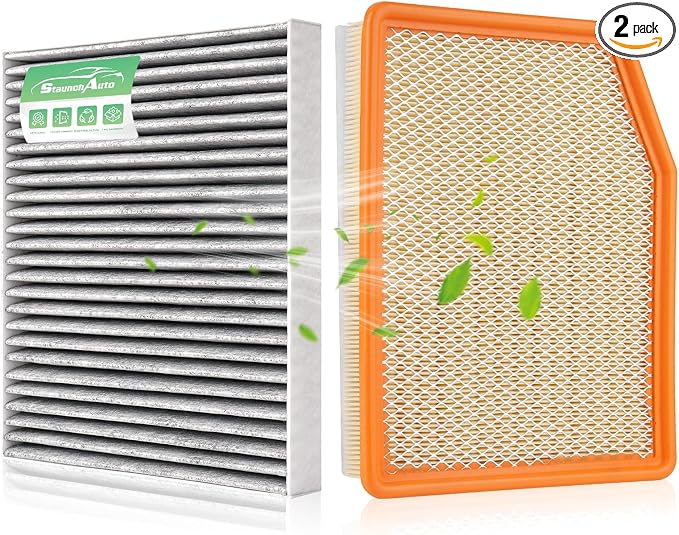 Engine & Cabin Air Filter for Silverado 1500 (2019-2026); Sierra 1500(2020-26); Suburban (2021-26); Tahoe (2021-26) Air filter for Car Replacement CF11966 84121217 Automotive Accessories