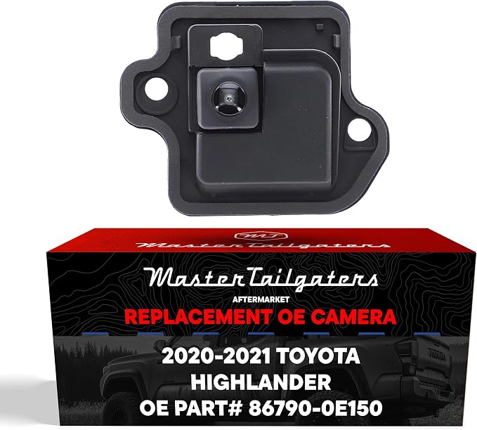 Master Tailgaters Replacement for Toyota Highlander + Hybrid w/o Video Display Mirror (2020-2021) Backup Camera OE Part # 86790-0E150
