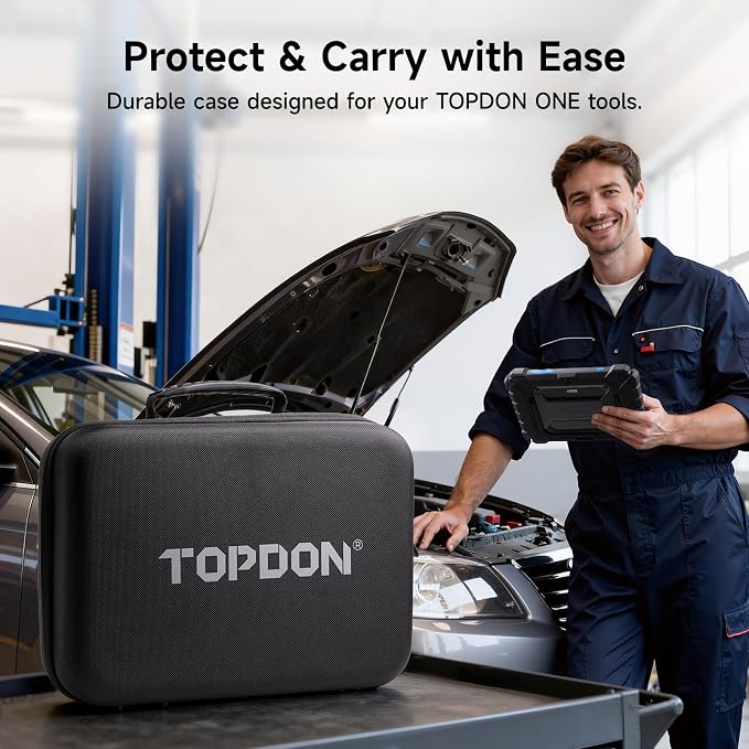 TOPDON ONE Protective Case Storage Bag for ONE OBD2 Scanner, for 10.1" Bidirectional Scan Tool
