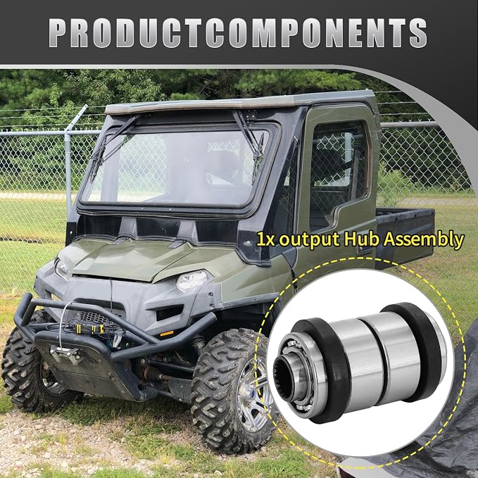 3236672 Front Differential OST Output Hub For Polaris Ranger 400 4x4 2011-2014, Ranger 800 6x6 2011-2016, Sportsman 570 Efi 2014-2021, Sportsman Touring 570 Efi 2014-2020