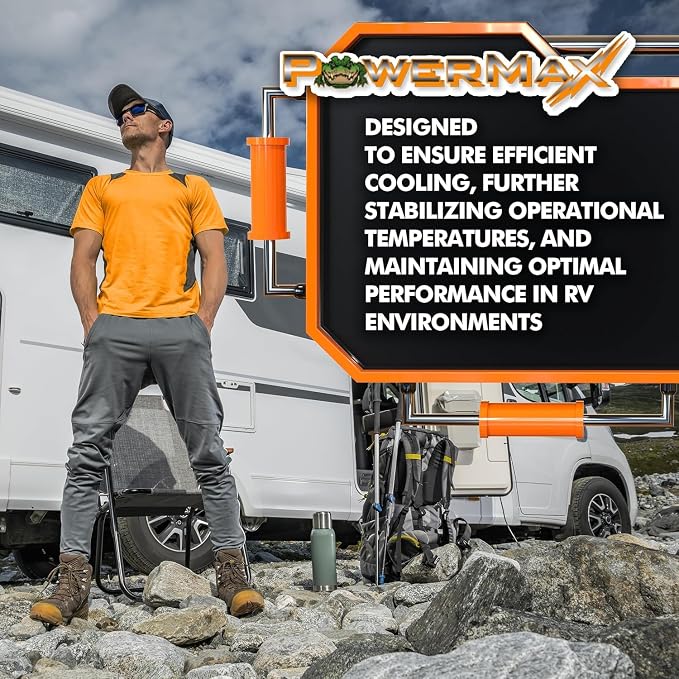 PowerMax PM3-55 RV Power Converter | High-Performance 110 Volt to 12 Volt DC Power Supply Charger w/ 55 Amp Capacity | Ideal for Efficient & Reliable Power Management in Recreational Vehicles