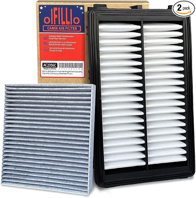 OIFILLIO Engine Cabin Air Filter for Tucson(2022-2025),Santa Fe(2021-2025),Sorento(21-25),Santa Cruz(2022-2025),K5 (2021-2025),28113L1000&97133L1000, NOT FOR HYBRID