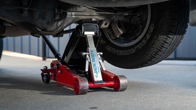 AGM Jack Rod, 3.5 Ton Dual Lever Locking Support Bar for Floor Jacks, Jack NOT Included, 14" Travel, 3.7 lb, Compact Jack Stand Alternative for Cars, SUVs, EVs, Safer, Vehicle Support