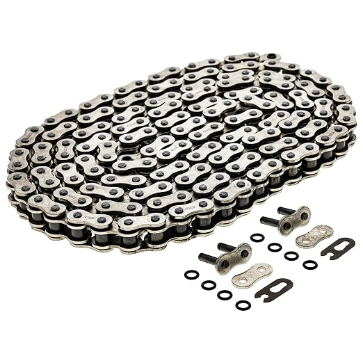 NICHE 630 O-Ring Motorcycle Drive Chain Bulk Reel with 2 Connecting Master Link (10 Feet)