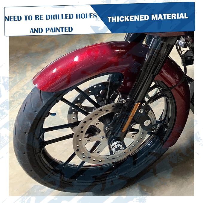 21 inch Front Fender Unpainted Motorcycle Wrap Mudguard for Bagger Models Fit for Harley Touring Road King Electra Glide Street Glide 120/R21