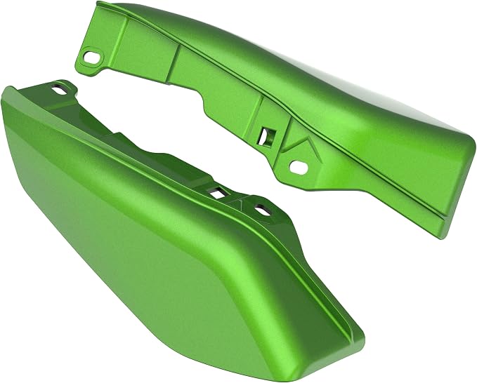 Color - Matched Mid Frame Air Deflectors Heat Shield, Perfectly Fit for Harley Touring Models 2009-2026 Radioactive Green