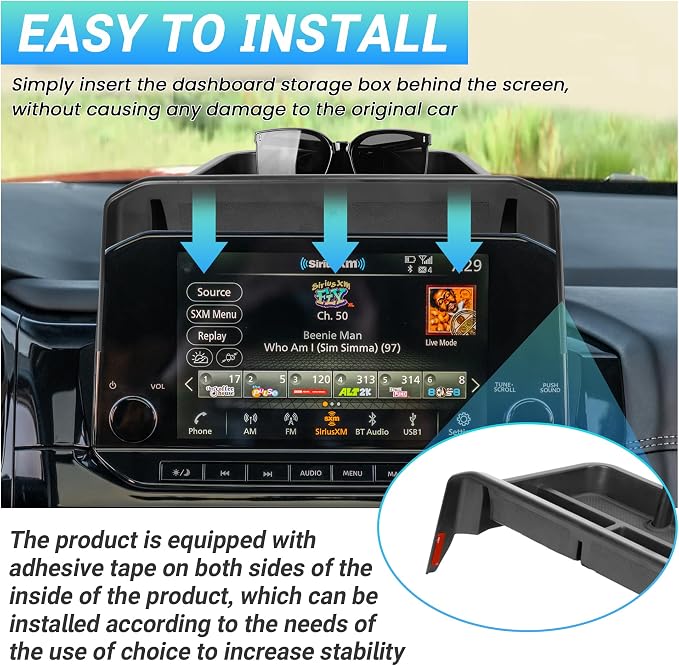 Center Console Organizer Compatible with 2022-2025 Nissan Pathfinder Accessories, 3PCS Middle Armrest Insert Tray＆Console Bottom Storage Box＆Dashboard Organizer Box, Fits 9-inch Screen