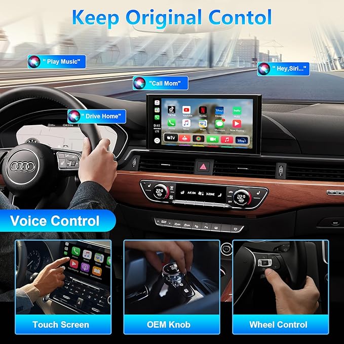 Car TV Mate Pro with Wireless CarPlay Adapter, 2025 New HDMI Multimedia Adapter for TV Stick Converter/Game Consoles/Set-Top Box/Screen Throwers, Magic Box Support Wired CarPlay Cars from 2016