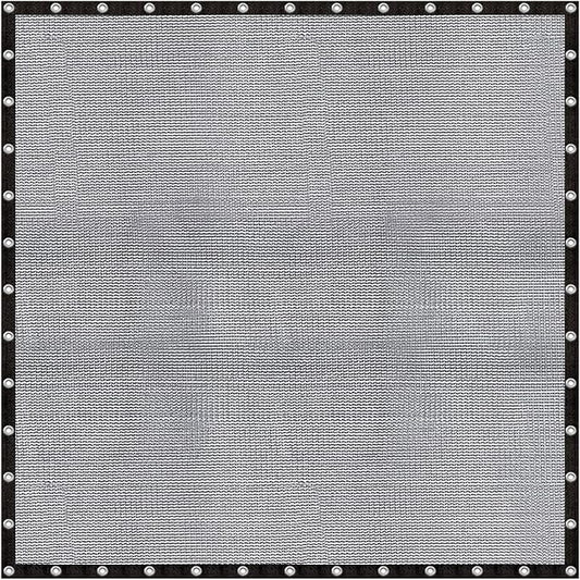 Cool Area 60-70% Shade Cloth 20x20FT Heavy Duty Knitted Mesh Tarp with Grommets Mesh Screen for Patio Canopy Garden Porch Greenhouse Pools Dog Kennel Black