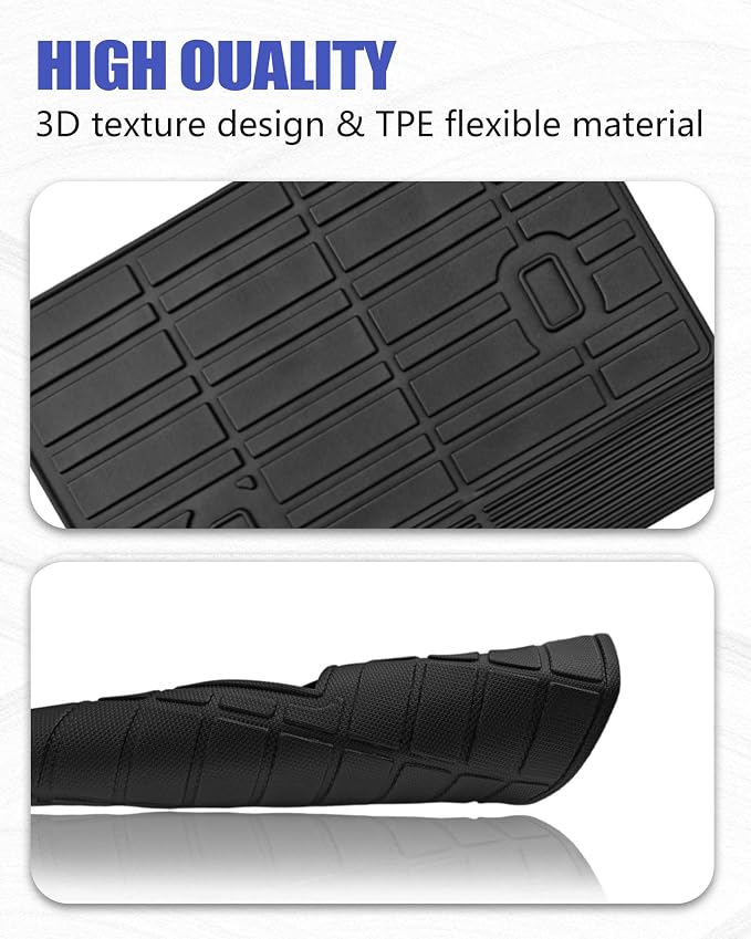 Cargo Liners Backrest Mat for Lincoln Nautilus Accessories 2024-2025 2026 with Hook&Loop Rear Trunk Mat Rear Seat Back Cover Protector All Weather Anti-Slip Split Dog Liner 3 PCS