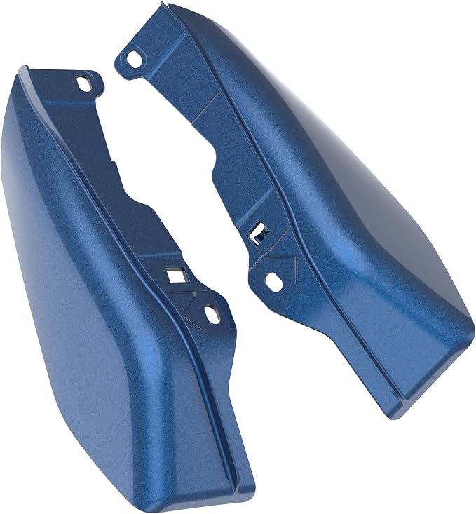 Color - Matched Mid Frame Air Deflectors Heat Shield, Perfectly Fit for Harley Touring Models 2009-2026 Dark Blue Pearl