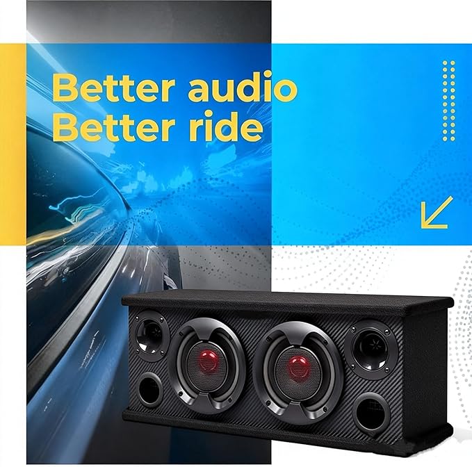 6.5 Speakers,2-Way Car Speakers,Door Speaker,Car Audio Tweeters,Speaker System Full Range,400W Max,4 Ohm,Wide Frequency Response,Enhanced Bass,Coaxial,Car Stereo System