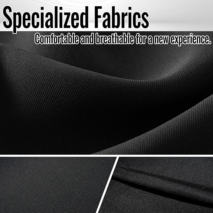 Thick Composite Fabric Front Seat Covers for Toyota 4Runner 2011-2024 Waterproof and Scratch-Resistant, Providing Outstanding Protection Heavy Duty Padded-Black