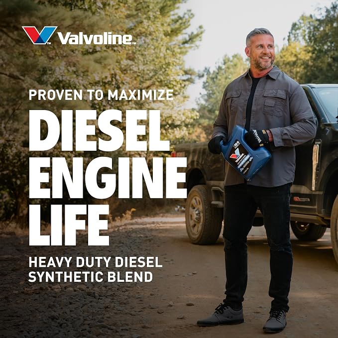 Valvoline Heavy Duty Synthetic Blend 15W-40 Diesel Engine Oil 1 GA, Case of 3