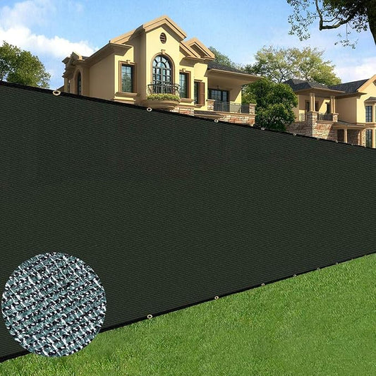 Sunnyglade 6 feet x 150 feet Privacy Screen Fence Heavy Duty Fencing Mesh Shade Net Cover for Wall Garden Yard Backyard (Green, 6 ft X 150 ft)