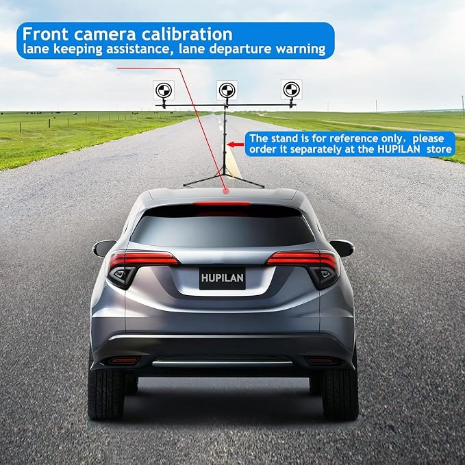 Aluminum LDW Board Compatible with Honda Elysion,ADAS Calibration Tool | Static Front Camera Aiming Target,Aluminum Pattern Board for Lane Warning Calibration and Vehicle Alignment