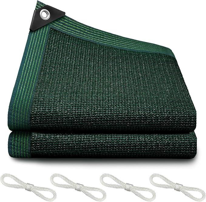 90% Blackish Green Shade Cloth, 3.3x13.3FT Resistant Garden Sun Shade Net, Durable Mesh Shade Tarp with Reinforced Grommets for Greenhouse, Plant, Chicken Coop, Pergola, Swimming, Canopy，Patio，Garden