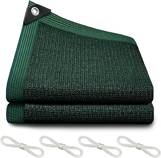 90% Blackish Green Shade Cloth, 10x20FT Resistant Garden Sun Shade Net, Durable Mesh Shade Tarp with Reinforced Grommets for Greenhouse, Plant, Chicken Coop, Pergola, Swimming, Canopy，Patio，Garden