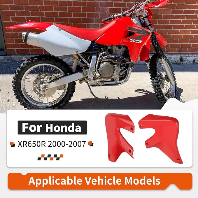 Left & Right Radiator Shroud for Honda XR650R 2000-2007 19072-MBN-A30ZA 19071-MBN-A30ZA