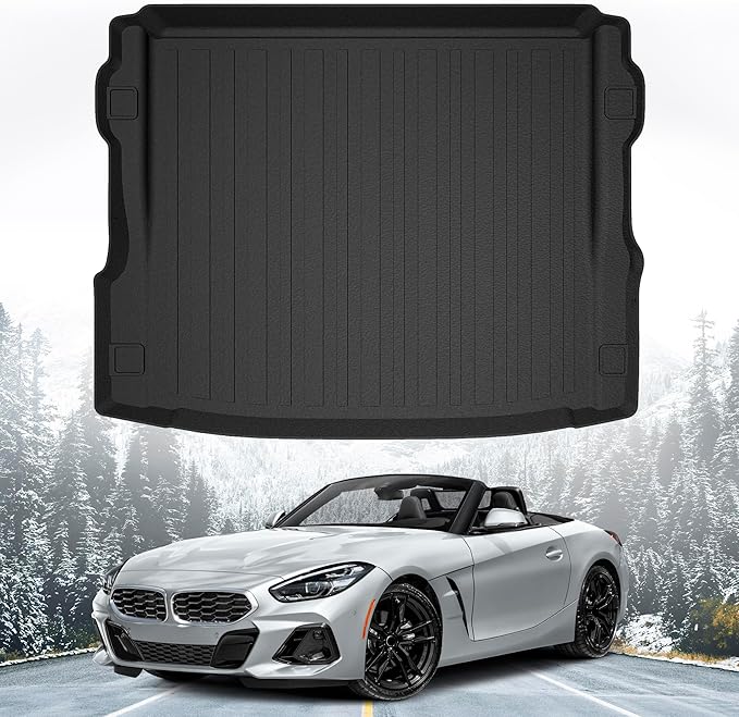 Premium Cargo Liner for BMW Z4 2018-2025 Roadster - 100% Protection - Custom Fit Car Trunk Mat - All-Season Black Cargo Mat - 3D Shaped Laser Measured Trunk Liners for BMW Z4 (G29)