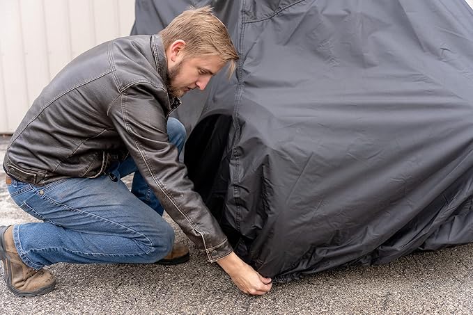 Dowco Guardian WeatherAll Plus Can-Am Ryker Cover | Black | All Season Indoor/Outdoor professional Grade, Waterproof, UV Protection, Heat Safe, Breathable, Reflective Moisture vent. Storage bag