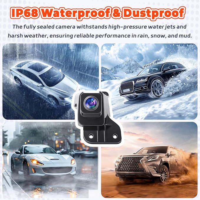 Backup Camera, High-Definition 120° View IP68 Waterproof Rear View Camera Fit for Chevy Silverado & GMC Sierra 1500, 2500, 3500 2007-2014, Replaces OE 20837341 20986601 23146157