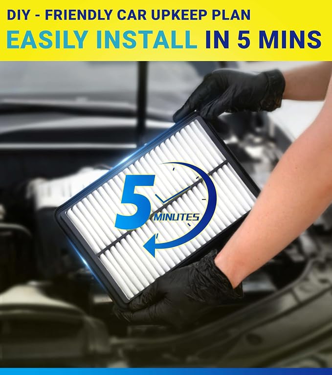 Engine Cabin Air Filter Set for CRV CR-V (2023 2024 2025 2026) Hybrid 2.0L Only, (Not for 1.5L/Gas), Replace 17220-6MA-J01, 80291-T5R-A01