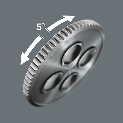 Wera - 5073261001 Zyklop 8000 B SB Ratchet, Square Socket 3/8"