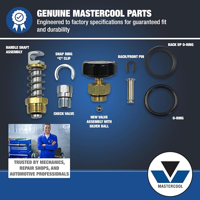 Mastercool 71201-001A-REPK Hydra-Flare Hydraulic Tool Repair Kit with Instructions – For 71202 Hydraulic Tool & Yoke