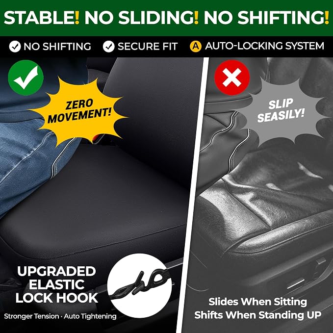for Honda Front Seat Covers Faux Leather Car Seat Covers for CR-V Civic Accord HR-V Odyssey（Black）