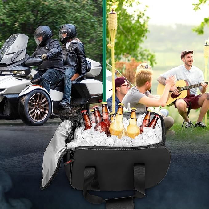 1 Piece Removable Side Saddlebag Luggage Storage Bag for Can Am Spyder RT, RT-L, RT-S (2011+) Accessories with Hand Strap