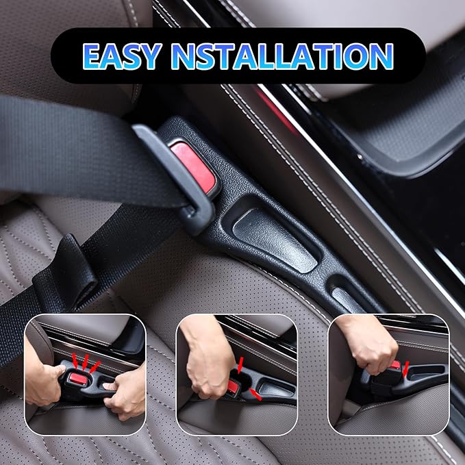 【Compatible with Toyota Camry】 Seat Gap Filler，No Drop Seat Guard Compatible with Toyota Camry,Drop Seat Guards for Cars(2Pcs),Emergency Keychain Car Escape Tool(2Pcs)