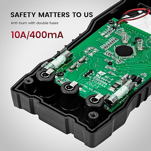 KAIWEETS Digital Multimeter 4000 Counts, Voltage Tester with Accurate Ohm Volt Amp Readings, DC/AC Voltmeter Clearly Measures Resistance Continuity Diode Capacitance NCV for Household and Automotive