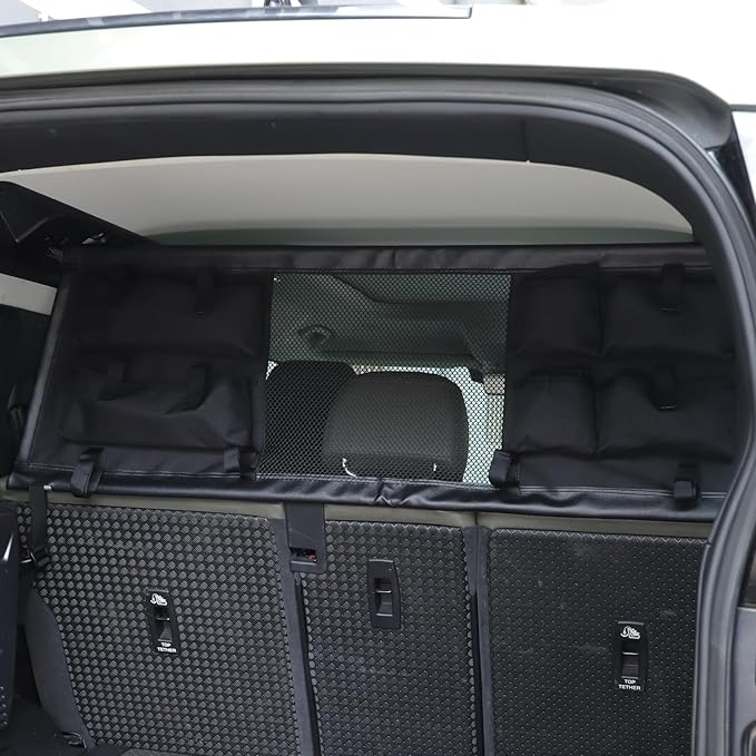 Pet Restraint Net Dog Fence Car Backseat Divider Vehicle Gate Cargo Area Travel Trunk Mesh Net Screen for Land Rover Defender 110 1984-2018 2019 2020 2021 2022 2023 2024 2025+