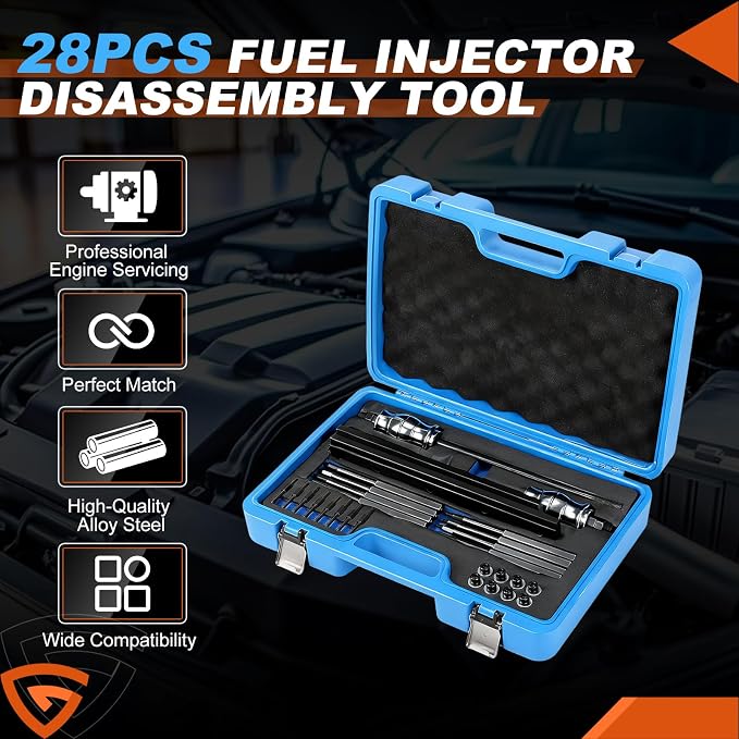 Fuel Injector Removal Tool EN-51146 GM-51146 Fuel Injector Rail Assembly Replacer Master Tool Kit Fit For GM Opel/Fit For Buick/Vauxhall/MG 1.0L 1.4L 1.5T 1.6L Engines, EN-51146-100 EN-51146-150