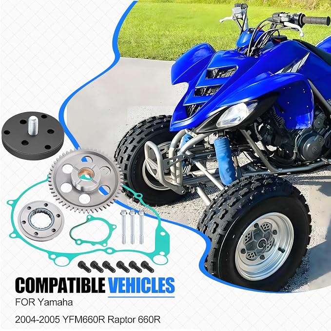 Starter Clutch Gear One Way Bearing Kit & Tool for Yamaha YFM660R Raptor 660R 2004 2005