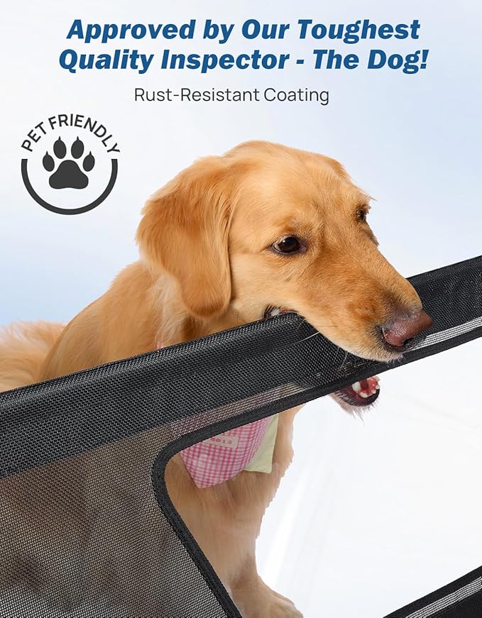 JOYTUTUS 52" Wide Dog Car Barrier with Removable Visual Window, Car Barrier for SUV Escape-Proof, Net for Behind Front Seats, Vehicle Gate for Dog Travel, Ideal for Sedans SUVs Trucks