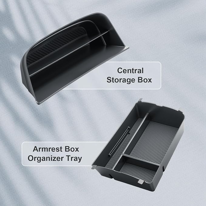 BIBIBO 2Packs for 2026 Hyundai Palisade Center Console Organizer 2026 Hyundai Palisade Calligraphy Insert Console Tray 2026 Palisade Organizer Shelf 2026 Palisade (ONLY FIT Palisade Calligraphy)