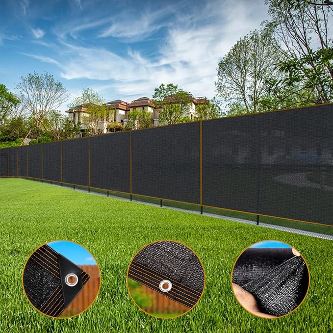Shade Cloth - Garden Shade Mesh Netting with Grommets Outdoor Sun Shade Cover for Pergola Patio Plants Greenhouse Chicken Coop Black Shading Rate 70% -90% (10X30FT)