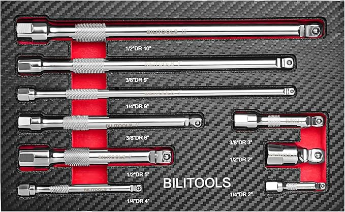 External Torx Plus Socket Set with 9-Piece Hex Wobble Extension Set