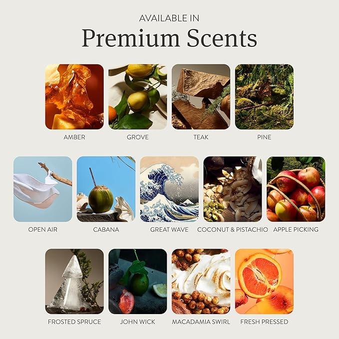 Drift Car Air Freshener - Stone Air Freshener Car Odor Eliminator - Long Lasting Scent - Auto Accessories - Metal Clip - Essential Oils - Clean Ingredients - Amber Scent Starter Kit