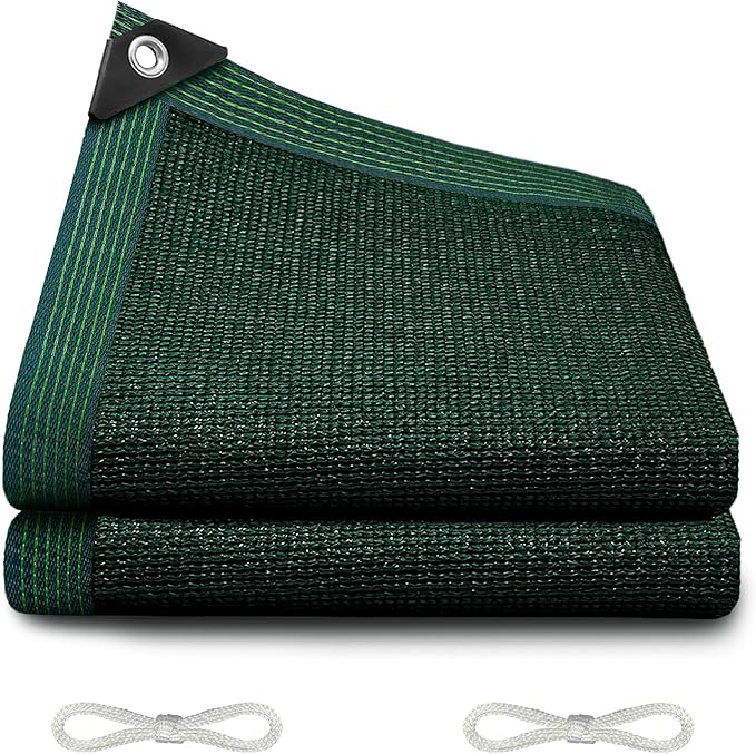 90% Blackish Green Shade Cloth, 3.3x6.5FT Resistant Garden Sun Shade Net, Durable Mesh Shade Tarp with Reinforced Grommets for Greenhouse, Plant, Chicken Coop, Pergola, Swimming, Canopy，Patio，Garden