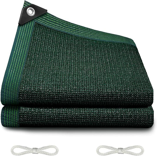 90% Blackish Green Shade Cloth, 3.3x6.5FT Resistant Garden Sun Shade Net, Durable Mesh Shade Tarp with Reinforced Grommets for Greenhouse, Plant, Chicken Coop, Pergola, Swimming, Canopy，Patio，Garden